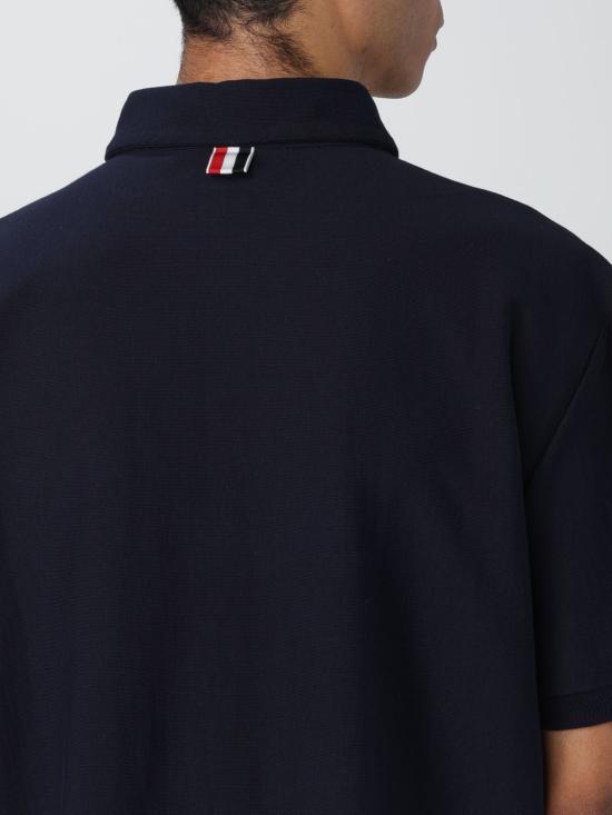 25FW 톰브라운 폴로 티셔츠 MJP196AJ0138 415 Blue - THOM BROWNE