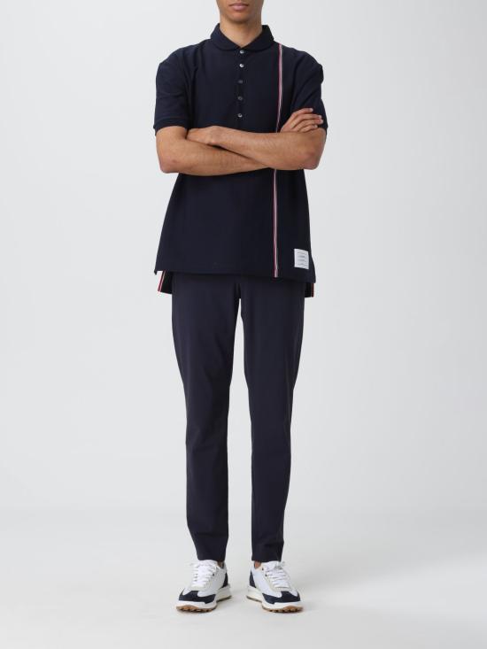 25FW 톰브라운 폴로 티셔츠 MJP196AJ0138 415 Blue - THOM BROWNE