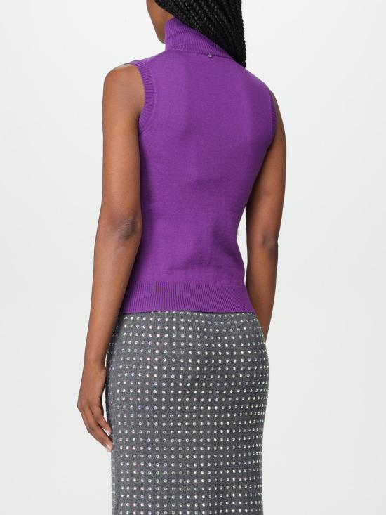25FW 스포트막스 민소매 티셔츠 2323660539600 005 Violet - SPORTMAX