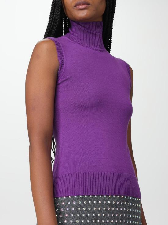 25FW 스포트막스 민소매 티셔츠 2323660539600 005 Violet - SPORTMAX
