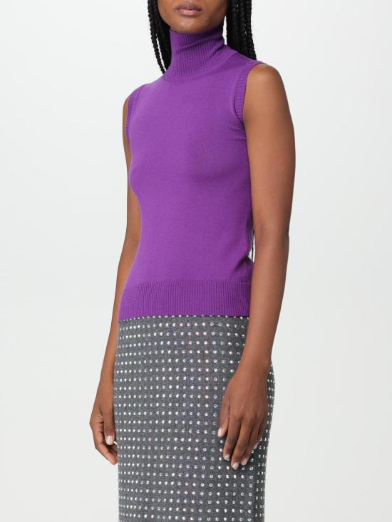 25FW 스포트막스 민소매 티셔츠 2323660539600 005 Violet - SPORTMAX