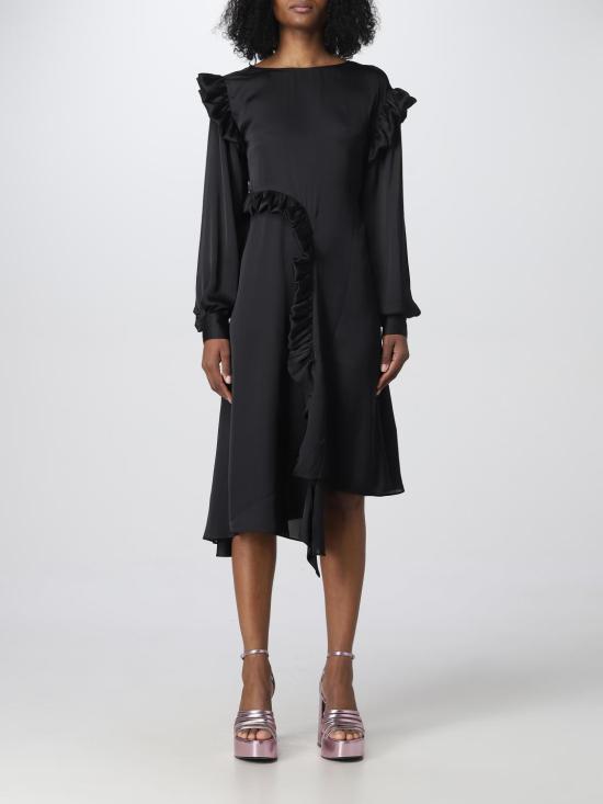 25FW 리메인 비르게 크리스텐센 미디 원피스 RM2206 1000 Black