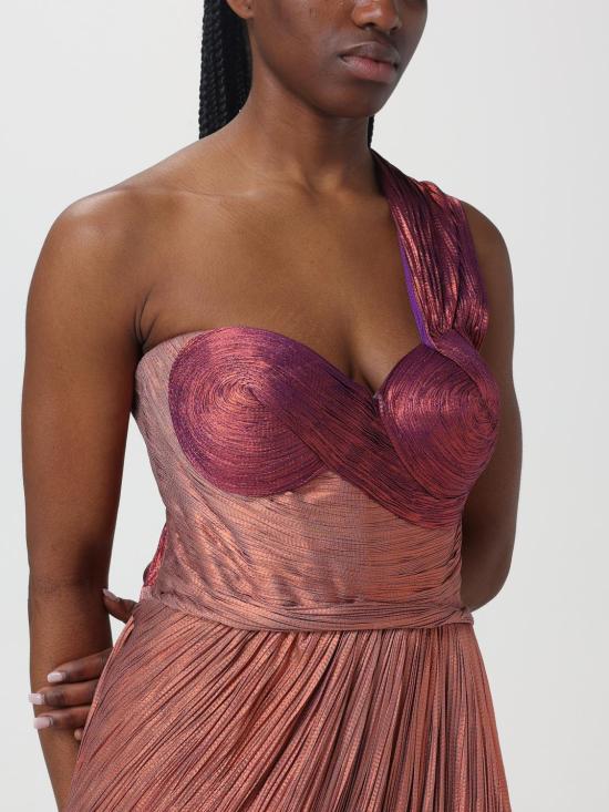 26SS 마리아루시아호한 롱 원피스 CLAUDINE BRONZEFLAME Orange - MARIA LUCIA HOHAN