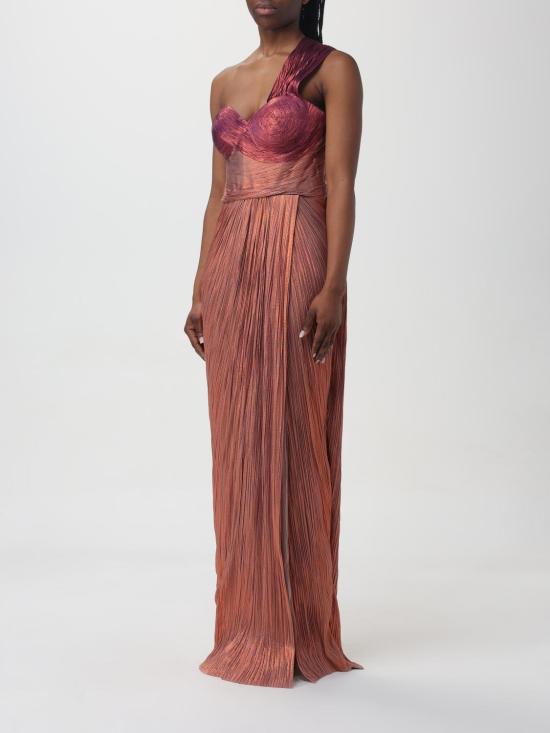 26SS 마리아루시아호한 롱 원피스 CLAUDINE BRONZEFLAME Orange - MARIA LUCIA HOHAN