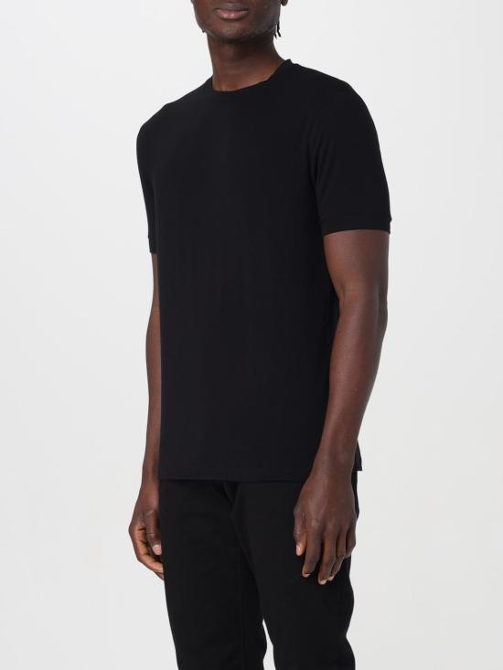 26FW 조르지오 아르마니 반팔 티셔츠 8NST62SJP4Z UC99 Black - GIORGIO ARMANI