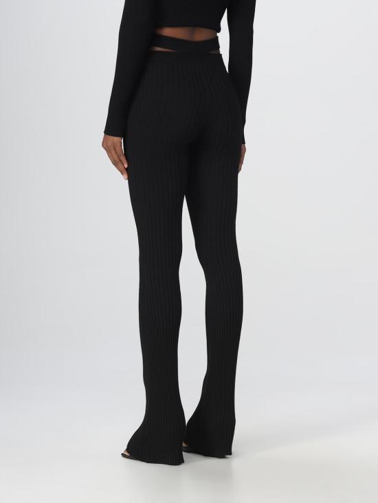 25FW 안드레아 아다모 레깅스 ADFW22PA06770473 004 Black - ANDREA ADAMO
