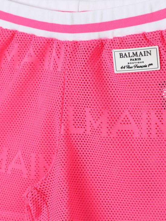 25FW [키즈] 발망 쇼츠/버뮤다 BU6D79Z2217 590 Violet - BALMAIN