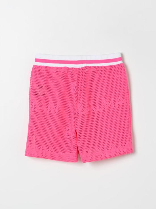 25FW [키즈] 발망 쇼츠/버뮤다 BU6D79Z2217 590 Violet - BALMAIN