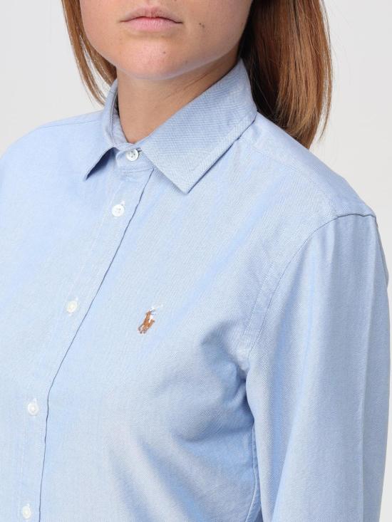 25FW 폴로 랄프로렌 포니 로고 옥스포드 셔츠 211891377 001 Blue - POLO RALPH LAUREN