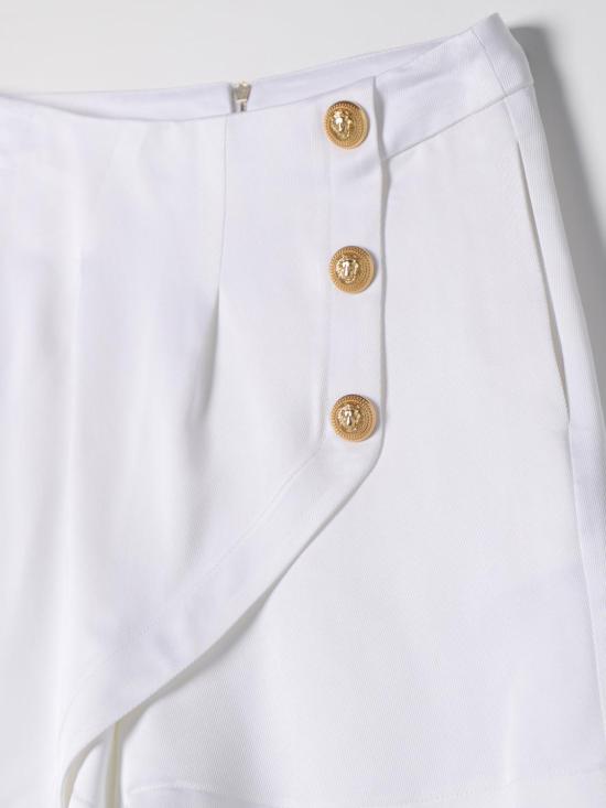 25FW [키즈] 발망 쇼츠/버뮤다 BU6C79I0192 100 White - BALMAIN