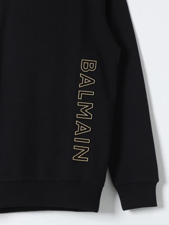 25FW [키즈] 발망 풀오버 BU4P20Z0001 930OR Black - BALMAIN