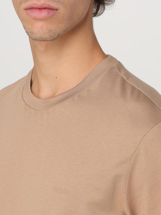 26SS 보스 반팔 티셔츠 50468347 282 Beige - BOSS