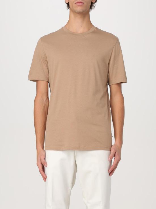 26SS 보스 반팔 티셔츠 50468347 282 Beige