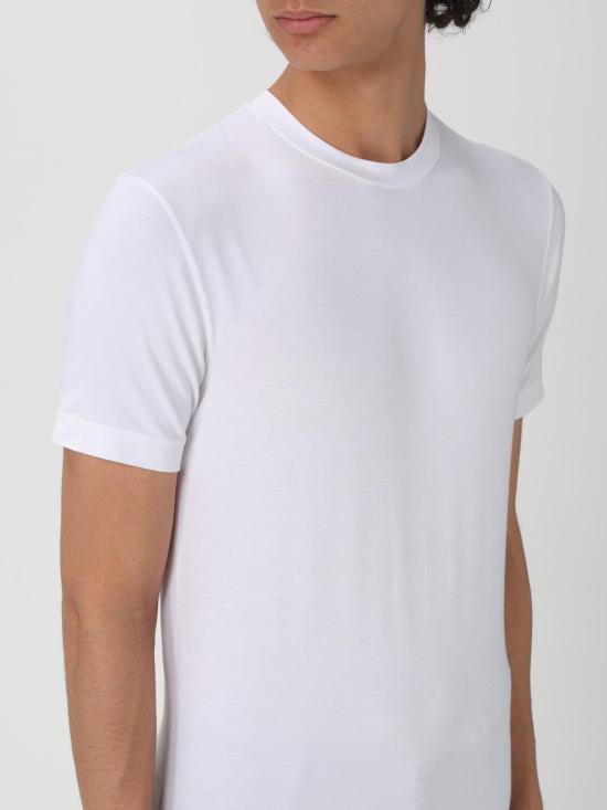 26FW 조르지오 아르마니 반팔 티셔츠 8NST62SJP4Z U090 White - GIORGIO ARMANI