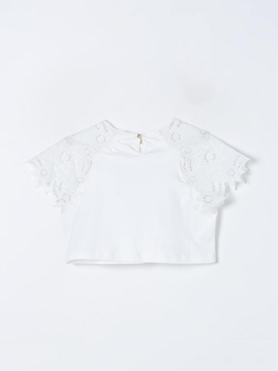 25FW [키즈] 끌로에 탑 C20189 117 White - CHLOE