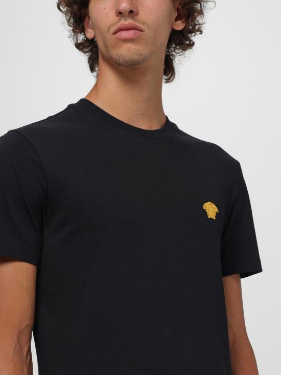  베르사체 반팔 티셔츠 10084811A08489 1B000 Black - VERSACE