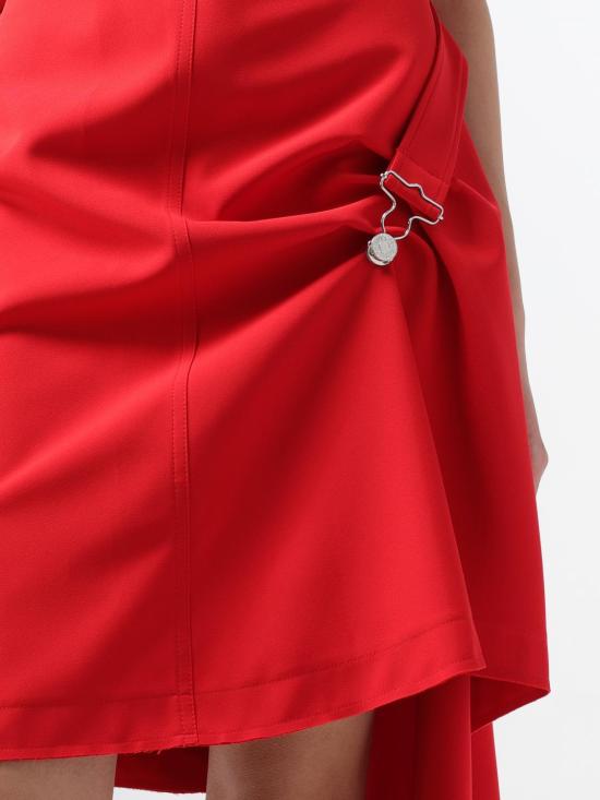  모스키노 미디 원피스 04503225 0115 Red - MOSCHINO