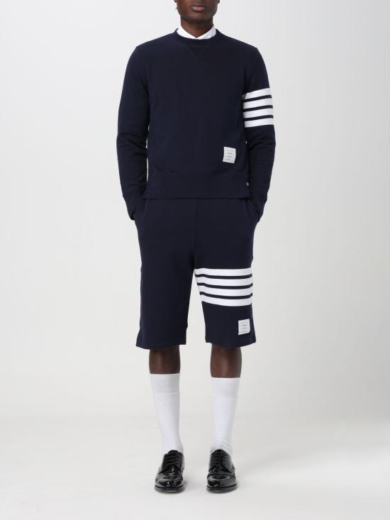 25FW 톰브라운 긴팔 티셔츠 MJT021H00535 461 Navy - THOM BROWNE