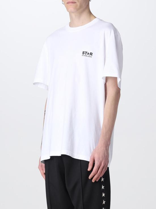 26SS 골든구스 반팔 티셔츠 GMP01220P00087910283 White - GOLDEN GOOSE