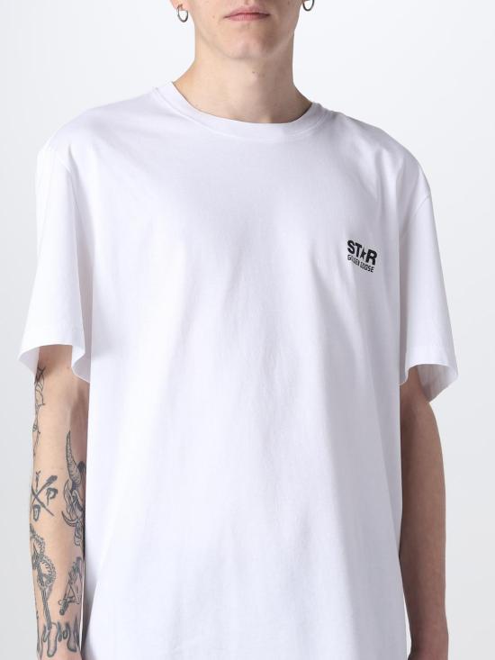 26SS 골든구스 반팔 티셔츠 GMP01220P00087910283 White - GOLDEN GOOSE
