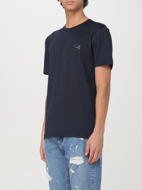 25FW 돌체앤가바나 반팔 티셔츠 G8PT1TG7F2I B0665 Blue - DOLCE & GABBANA