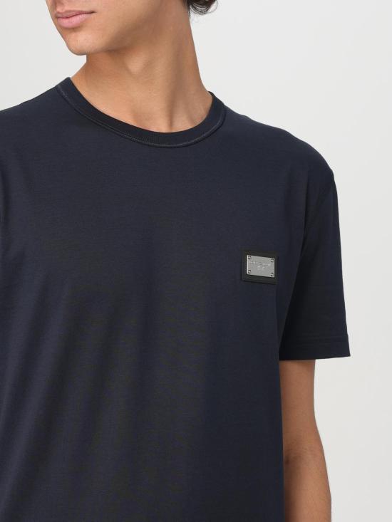 25FW 돌체앤가바나 반팔 티셔츠 G8PT1TG7F2I B0665 Blue - DOLCE & GABBANA