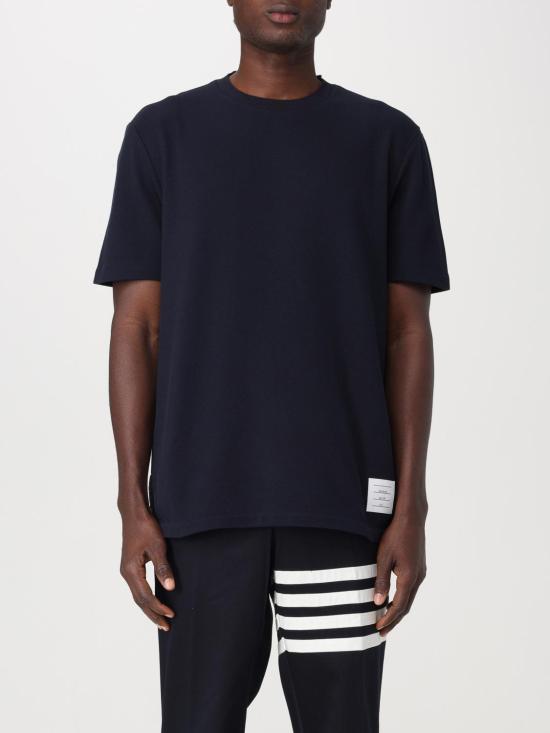 25FW 톰브라운 반팔 티셔츠 MJS056A00050 415 Blue