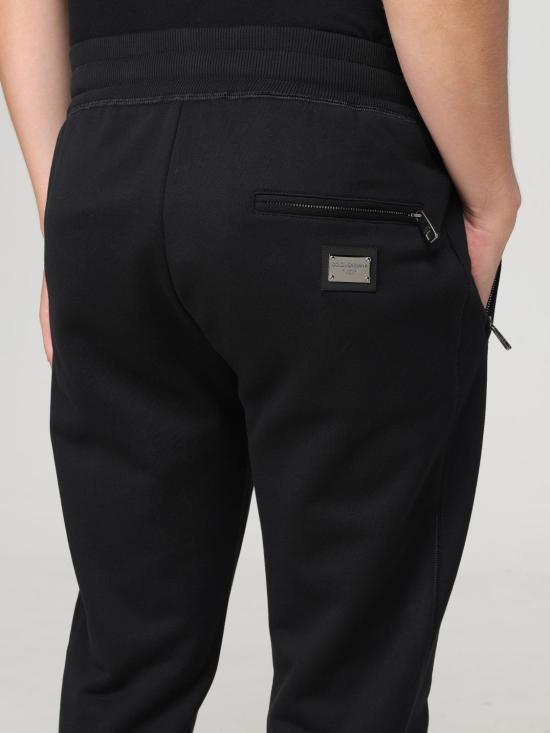25FW 돌체앤가바나 스트레이트 팬츠 GVXQHTG7F2G N0000 Black - DOLCE & GABBANA