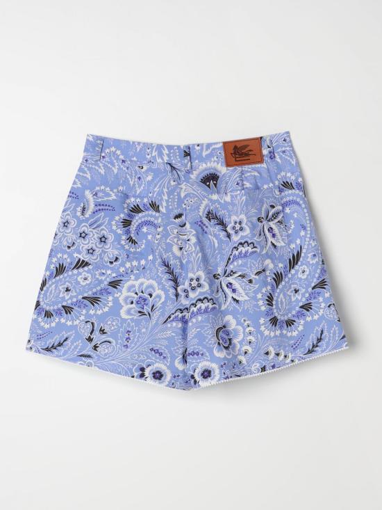 25FW [키즈] 에트로 쇼츠/버뮤다 GU6B49P0417 654AV Sky Blue - ETRO