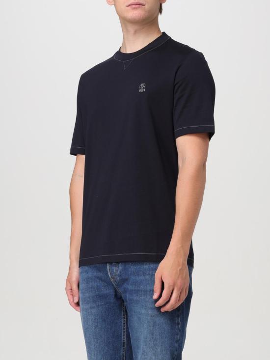 25FW 브루넬로 쿠치넬리 반팔 티셔츠 M0B131328G CW361 Blue - BRUNELLO CUCINELLI