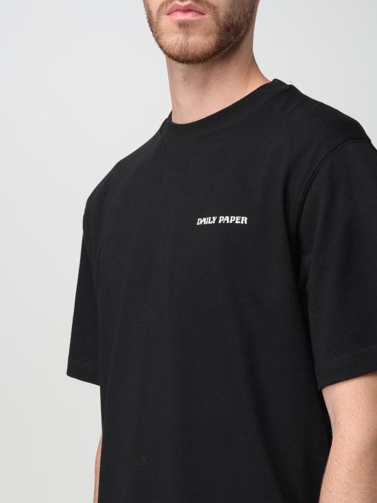 25FW 데일리 페이퍼 반팔 티셔츠 2422072 Black - DAILY PAPER