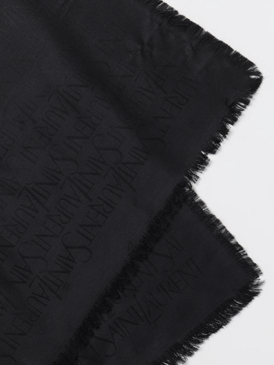 25FW 생로랑 머플러/스카프 7379303YN21 1000 Black - SAINT LAURENT