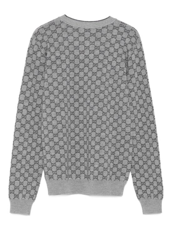 25FW [키즈] 구찌 GG 자카드 스웨터 834349 XKEZO1018 Medium grey - GUCCI