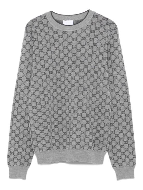 25FW [키즈] 구찌 GG 자카드 스웨터 834349 XKEZO1018 Medium grey - GUCCI