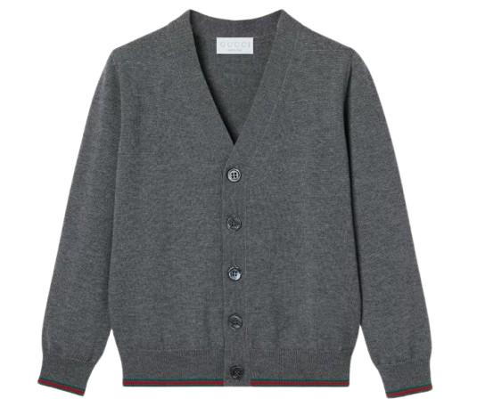 25FW [키즈] 구찌 가디건 832635 XKEXU1127 Grey