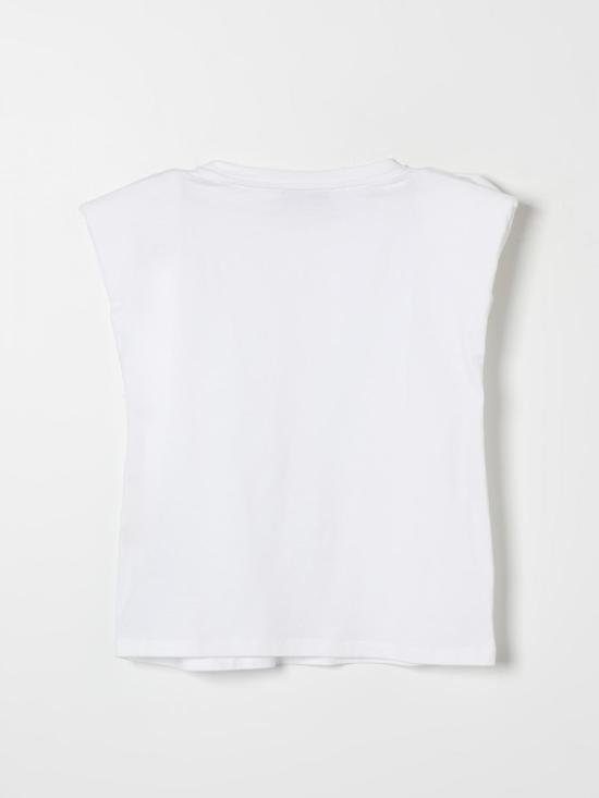 25FW [키즈] 미스블루마린 탑 IA4080J5003 10602 White - MISS BLUMARINE