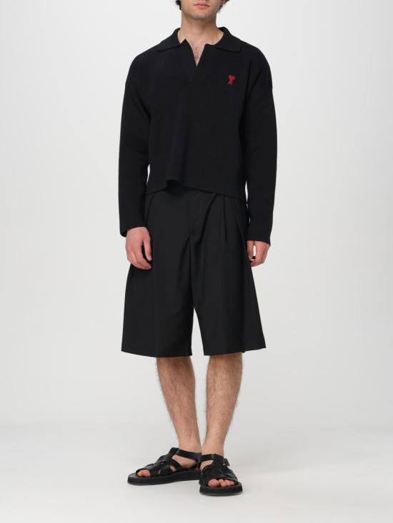 25FW 아미 스웨터 UPL346KN0042 001 Black - AMI