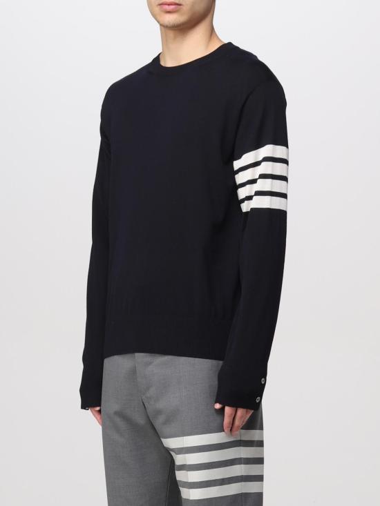 25FW 톰브라운 스웨터 MKA002AY1014 415 Blue - THOM BROWNE