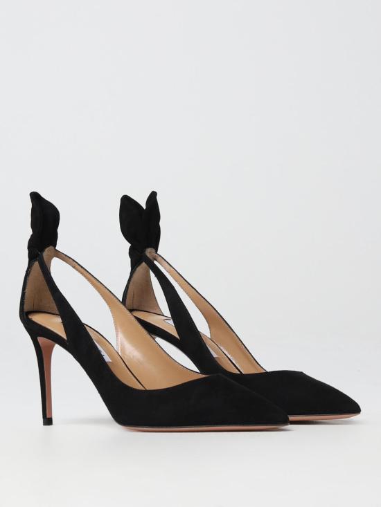 25FW 아쿠아주라 힐/펌프스 DENMIDP0SUE 000 Black - AQUAZZURA