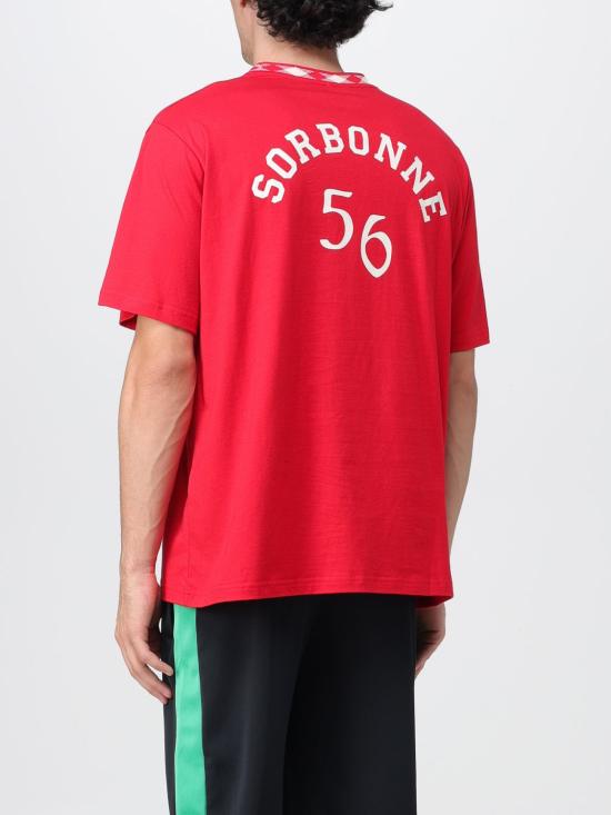 25FW 웨일즈보너 반팔 티셔츠 MA23JE16JE01 349 Red - WALES BONNER