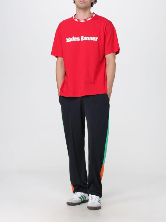 25FW 웨일즈보너 반팔 티셔츠 MA23JE16JE01 349 Red - WALES BONNER