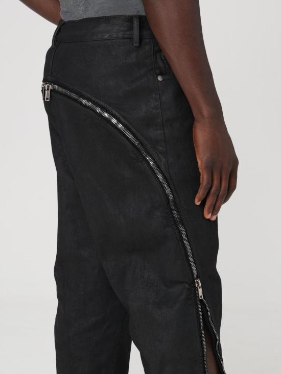 25FW 릭 오웬스 데님 팬츠 RR01D3343BW 99 Black - RICK OWENS