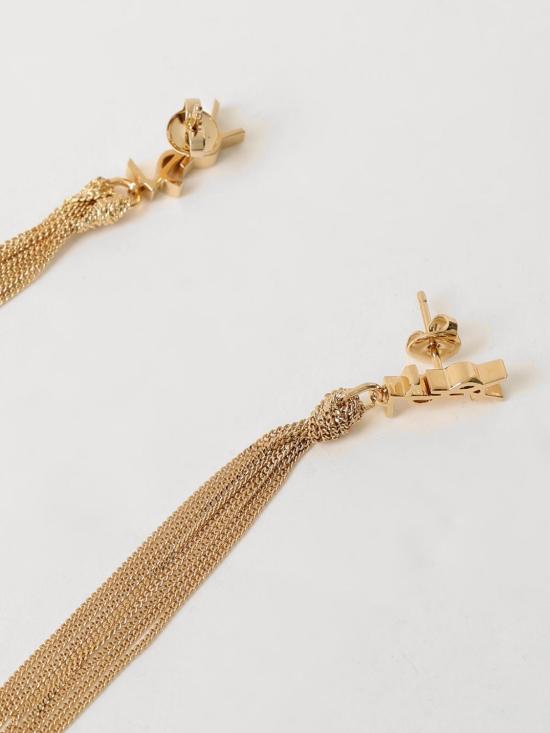 26SS 생로랑 메탈 카산드라 태슬 이어링 803195Y1500 8030 Gold - SAINT LAURENT
