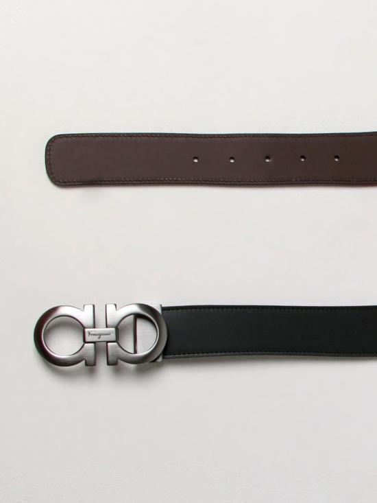 25FW 살바토레 페라가모 가죽 벨트 675542 464231 017 Black - SALVATORE FERRAGAMO