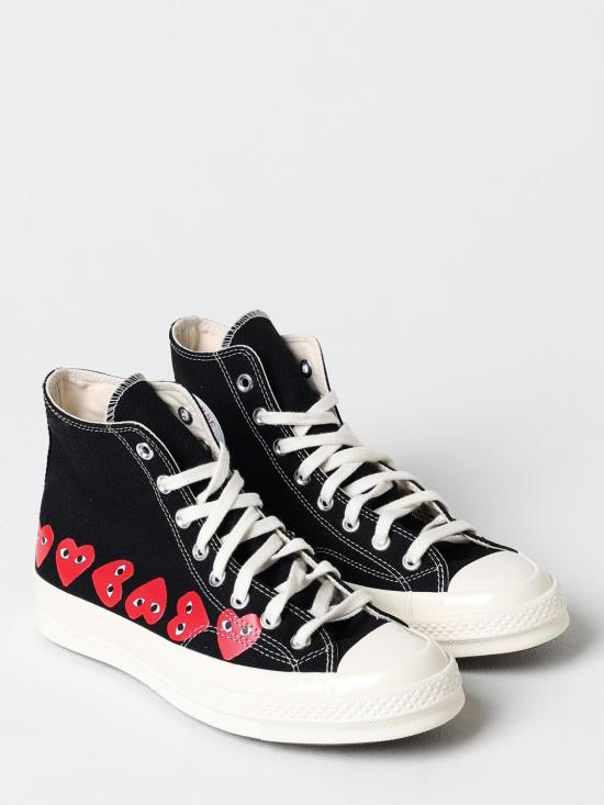 24FW 꼼데가르송 플레이 X 컨버스 스니커즈 AZK127001 1 Black - COMME DES GARCONS PLAY CONVERSE