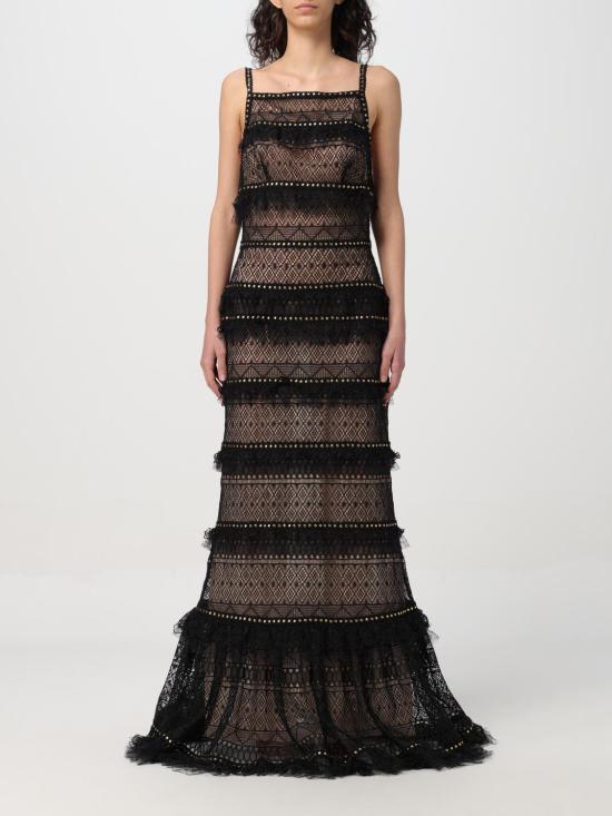 25FW 엘리 사브 롱 원피스 12888 Black