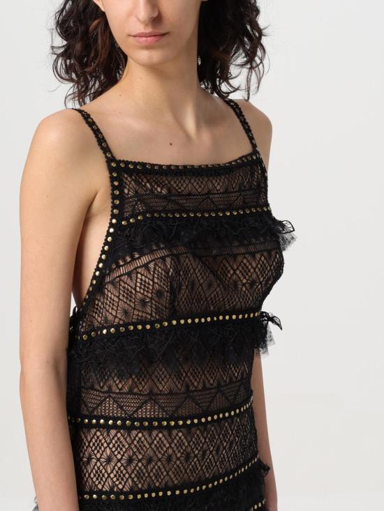 25FW 엘리 사브 롱 원피스 12888 Black - ELIE SAAB