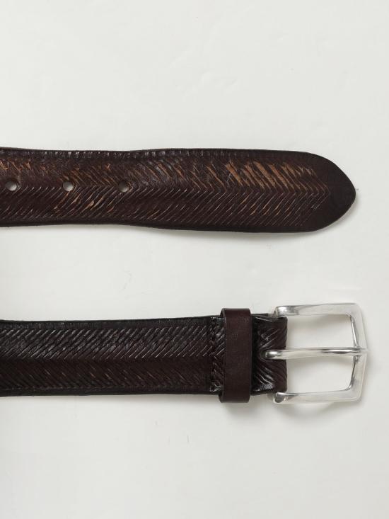 25FW 오르치아니 가죽 벨트 U08233MAS TMO Brown - ORCIANI