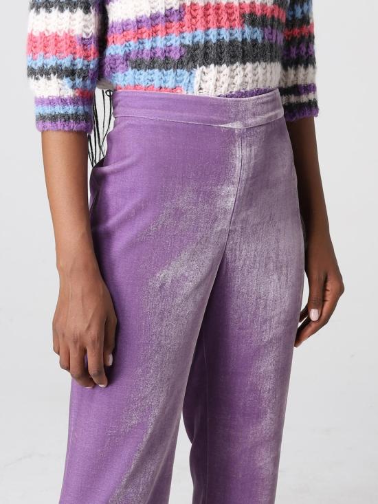 25FW 모스키노 스트레이트 팬츠 03066133 0273 Violet - MOSCHINO