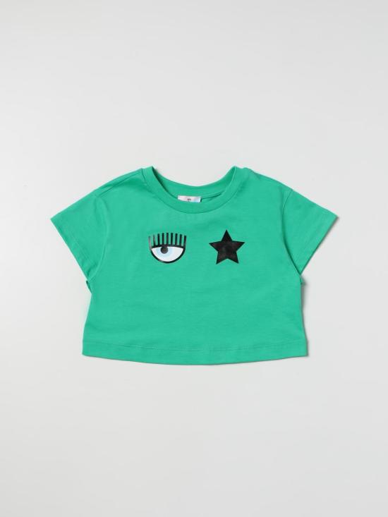 25FW [키즈] 키아라 페라그니 티셔츠 51A6081205 026F Green